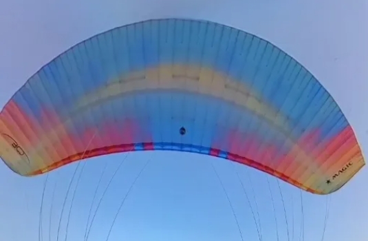嗨玩儿五一 自在蟠龙（四）——飞扬滑翔伞：翱翔天际 放飞自我